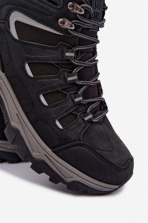 insulated hiking boots for men Big Star UU174317 black color