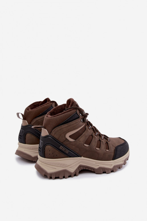 insulated hiking boots for men Big Star UU174316 brown color