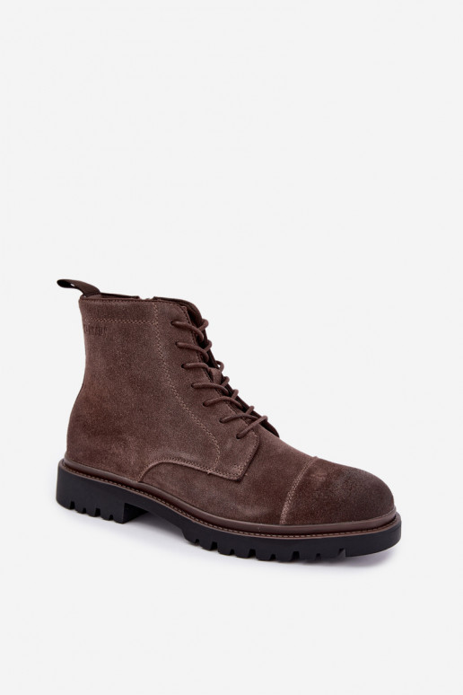 suede shoes for men Big Star UU174220 in brown