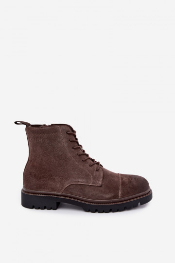 suede shoes for men Big Star UU174220 in brown 2