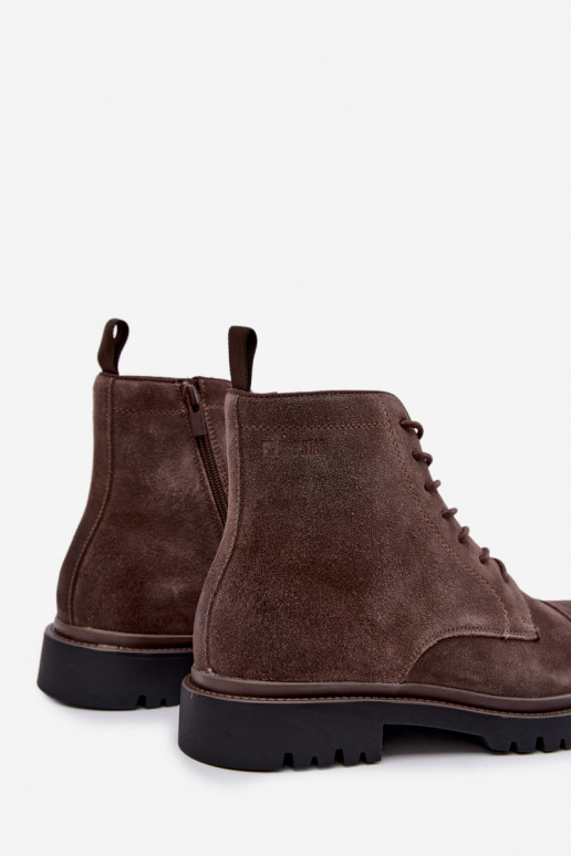 suede shoes for men Big Star UU174220 in brown