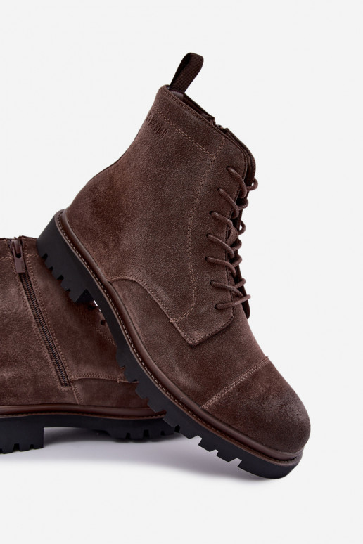 suede shoes for men Big Star UU174220 in brown