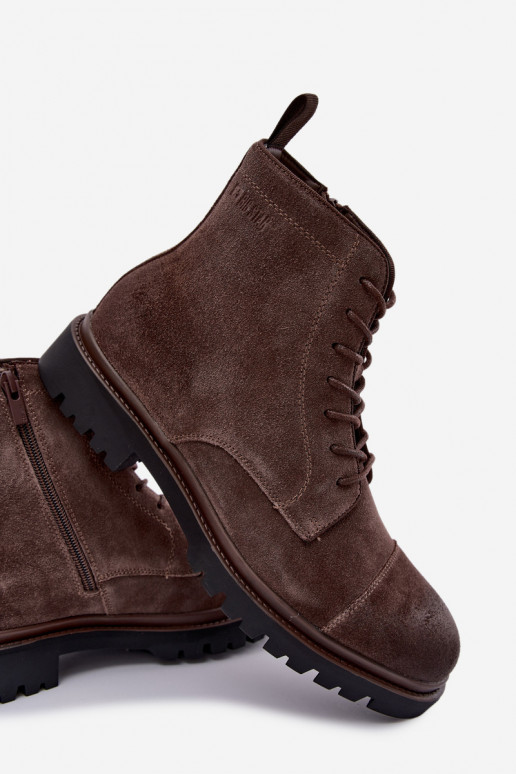 suede shoes for men Big Star UU174220 in brown