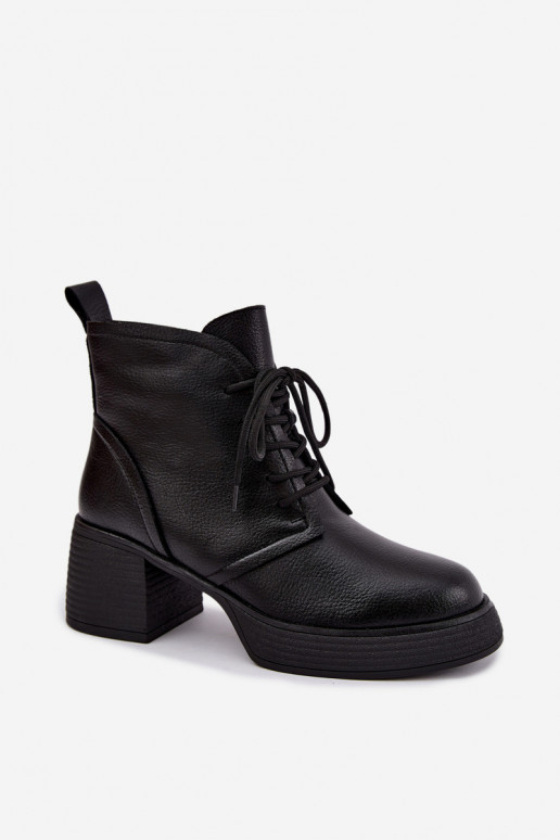 women's insulated ankle boots D&A CR62-3368 in black
