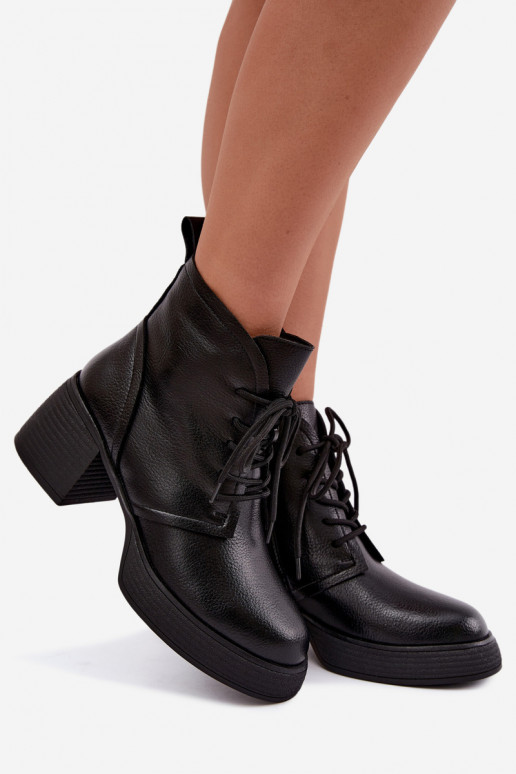 women's insulated ankle boots D&A CR62-3368 in black