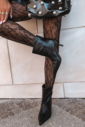 Ankle boots with thin heels and insulation, slip-on Big Star UU274494 black
