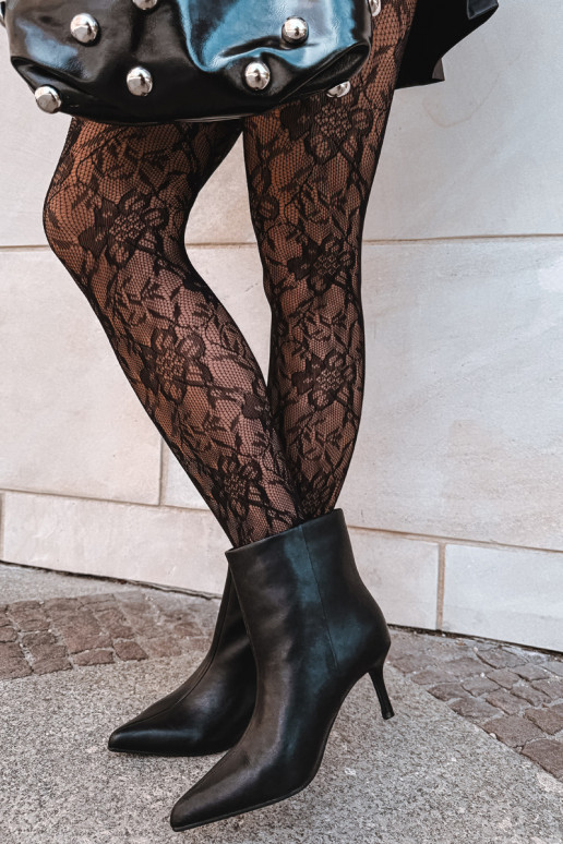 Ankle boots with thin heels and insulation, slip-on Big Star UU274494 black