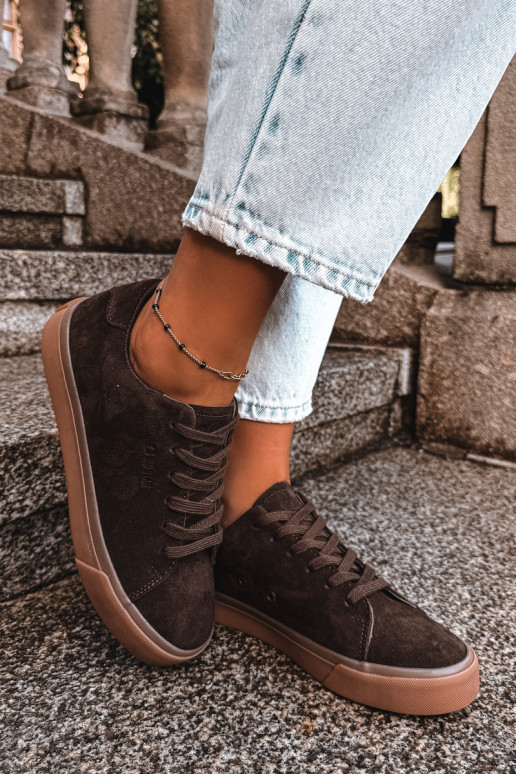 Women's sneakers Big Star UU274243 chocolate color