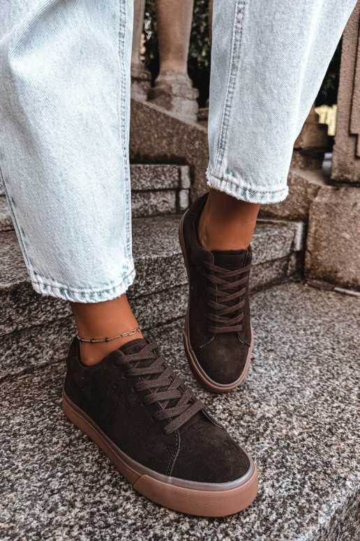 Women's sneakers Big Star UU274243 chocolate color