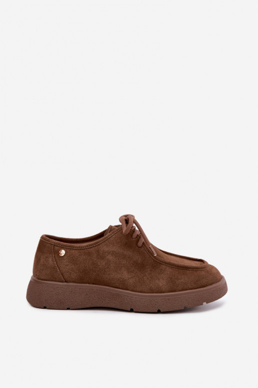 Women's faux suede shoes Tai turiciejka K7189-04 in sand