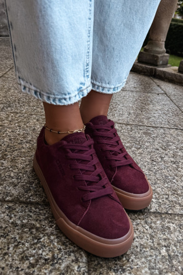 Women's sneakers Big Star UU274242 in burgundy