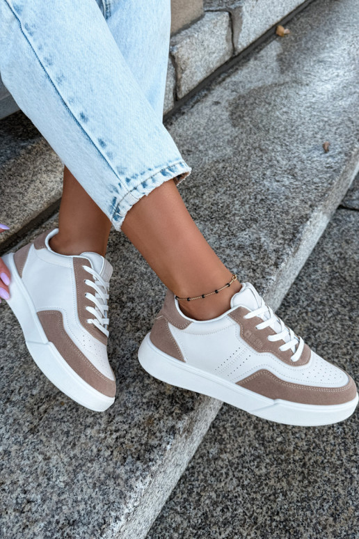 Sportowe buty damskie Big Star UU274275 w kolorze piaskowym