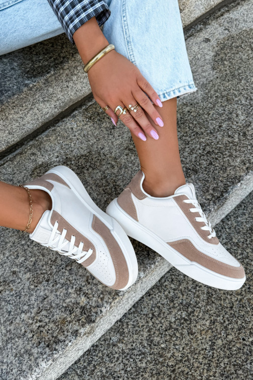 Women's sneakers Big Star UU274275 in sand