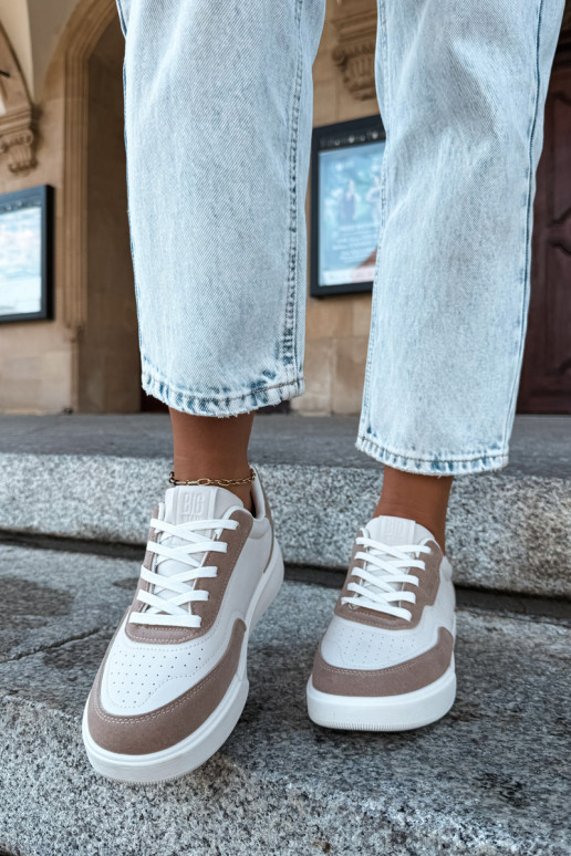 Women's sneakers Big Star UU274275 in sand