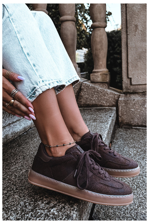 Women's sneakers Big Star chocolate