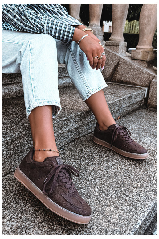 Women's sneakers Big Star chocolate