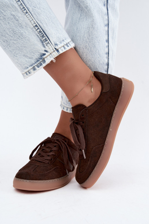 Women's sneakers Big Star chocolate