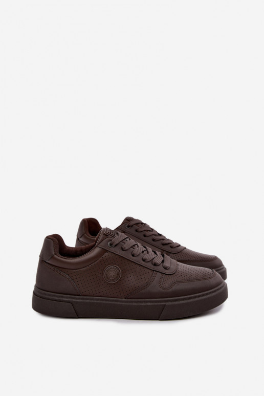 Men's sneakers Big Star UU174326 chocolate color