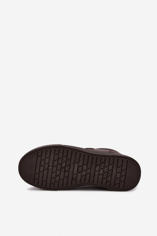 Men's sneakers Big Star UU174326 chocolate color