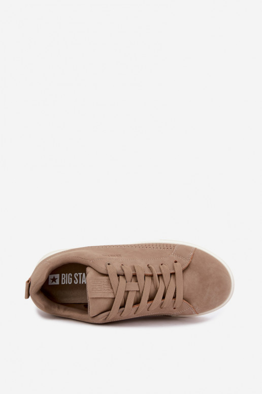 Męskie sneakersy Big Star UU174322 w kolorze piaskowym