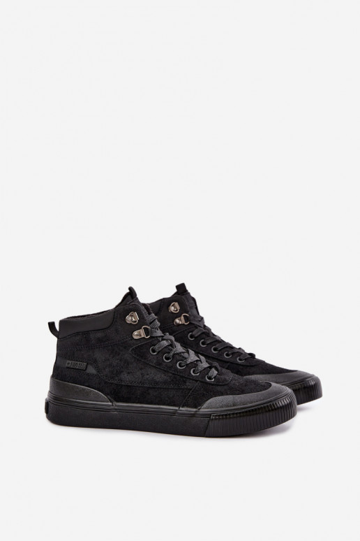 Insulated men's casual shoes Big Star UU174305 black color