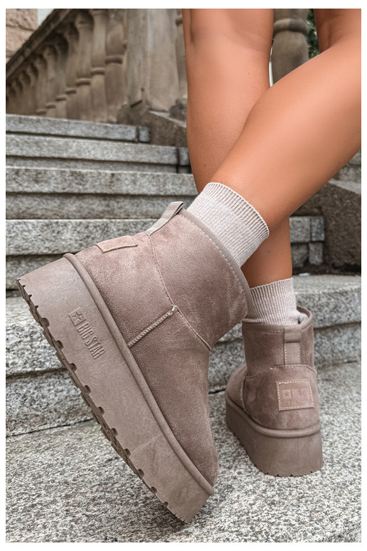 Snow boots with platform Big Star UU274224 in sand