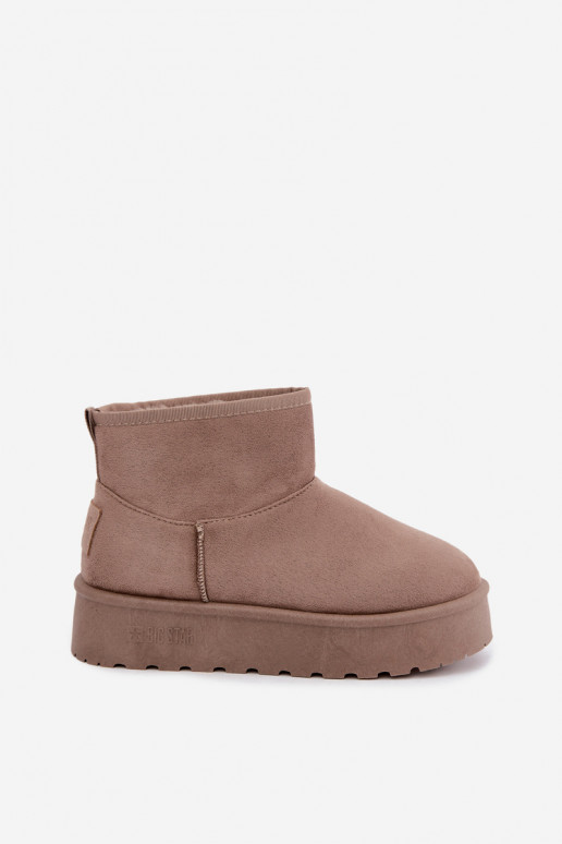 Snow boots with platform Big Star UU274224 in sand