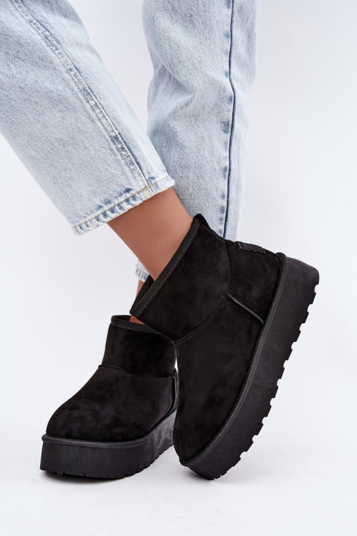 Snow boots with platform Big Star UU274222 in black