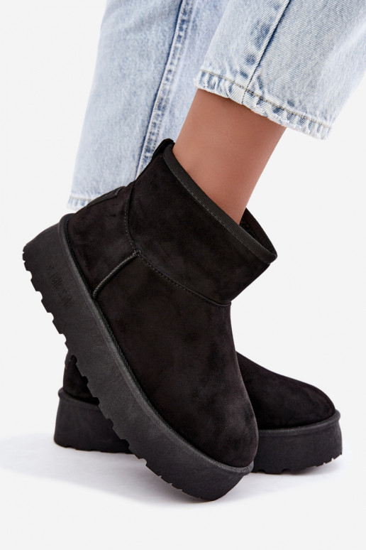 Snow boots with platform Big Star UU274222 in black