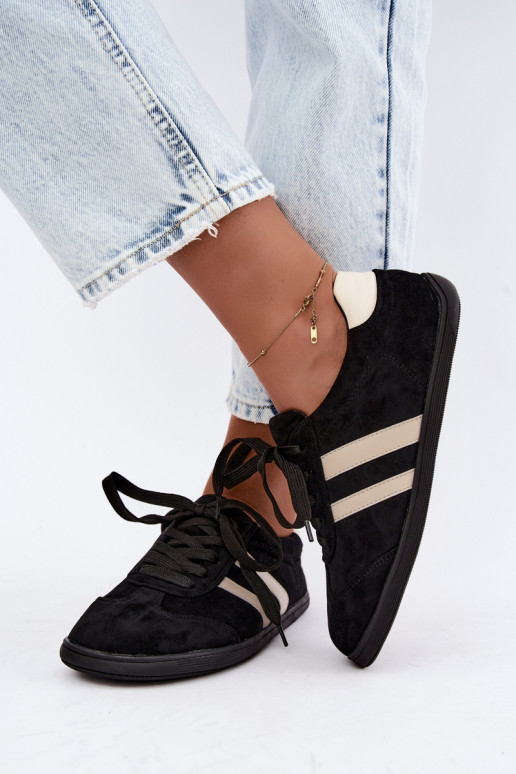 Damskie sneakersy Barefoot w kolorze czarnym Kessy