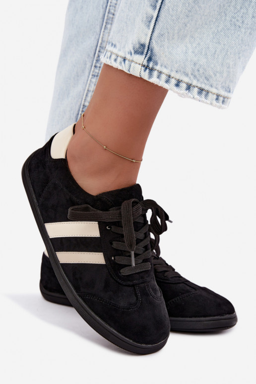 Damskie sneakersy Barefoot w kolorze czarnym Kessy