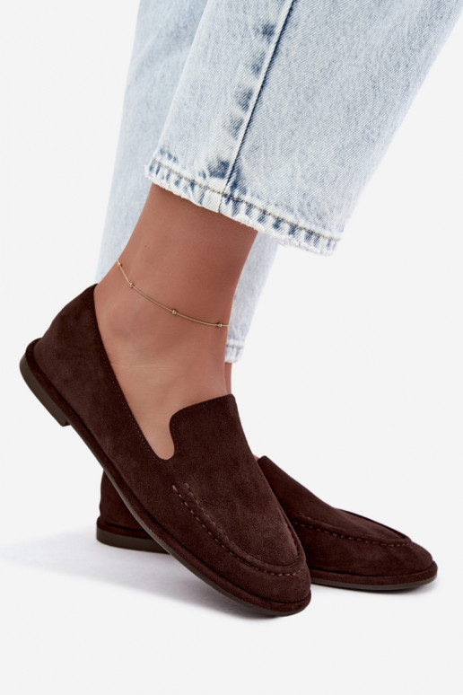 Women's moccasins chocolate color Mireliah