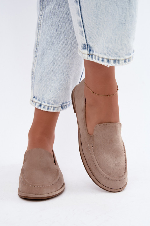 Women's moccasins sand color Mireliah