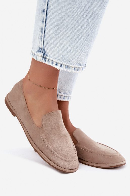 Women's moccasins sand color Mireliah