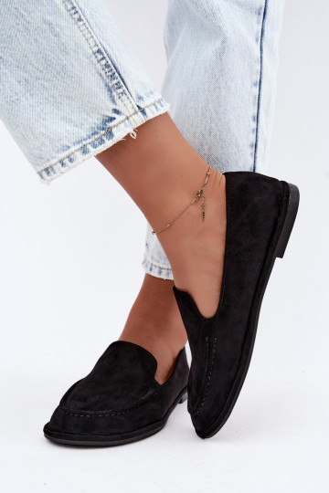 Damskie mokasyny w kolorze czarnym Mireliah 2