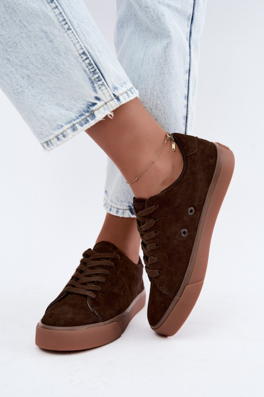 Women's sneakers Big Star UU274243 chocolate color