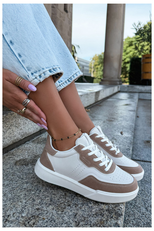 Sportowe buty damskie Big Star UU274275 w kolorze piaskowym