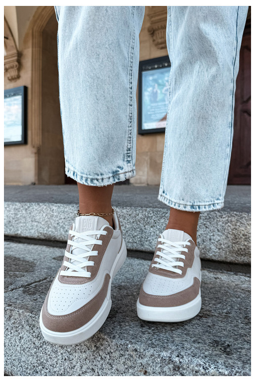 Sportowe buty damskie Big Star UU274275 w kolorze piaskowym