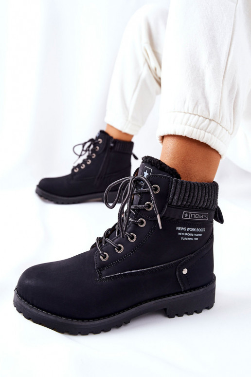Naistep black ankle boots Grunders