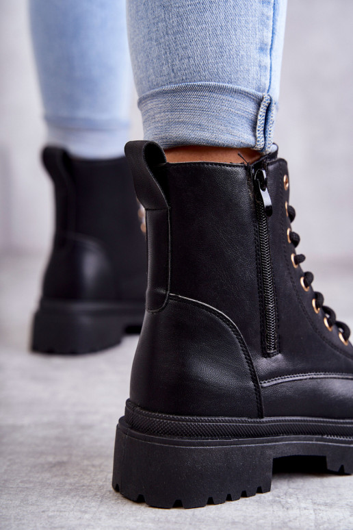 Naistep insulated black ankle boots Dorchen