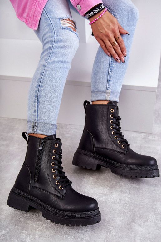 Naistep insulated black ankle boots Dorchen