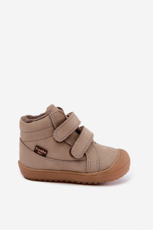 Leather children's winter boots Froddo G2110138-4 sand