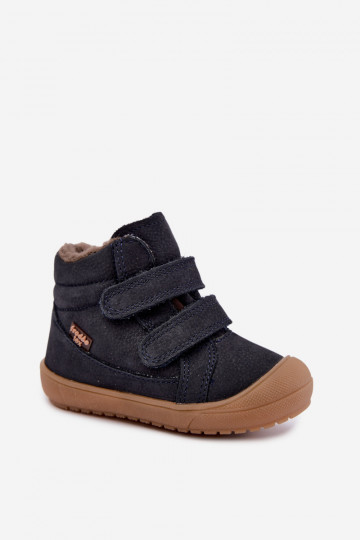 Leather children's winter boots Froddo G2110138 dark blue