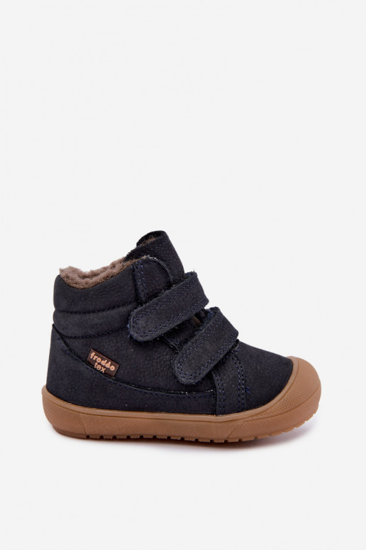 Leather children's winter boots Froddo G2110138 dark blue