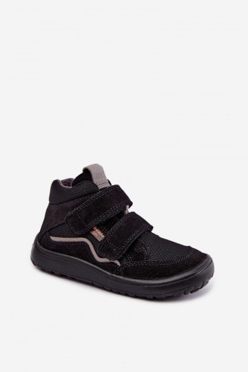 Suede children's footwear Barefoot Froddo G3110266-20 black