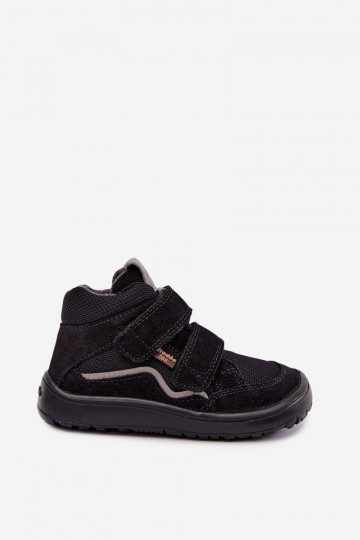 Suede children's footwear Barefoot Froddo G3110266-20 black 2