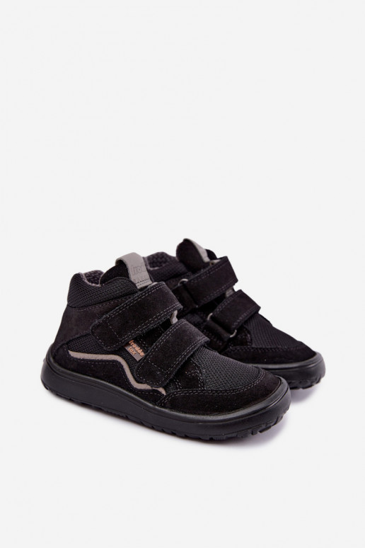Suede children's footwear Barefoot Froddo G3110266-20 black