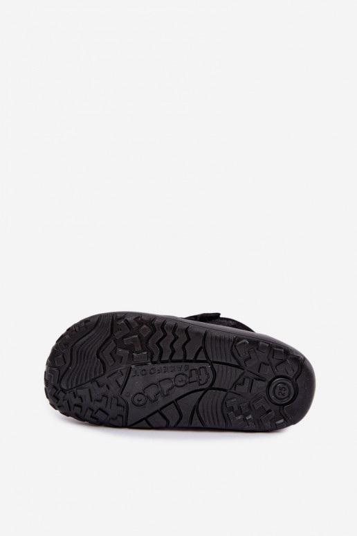 Suede children's footwear Barefoot Froddo G3110266-20 black