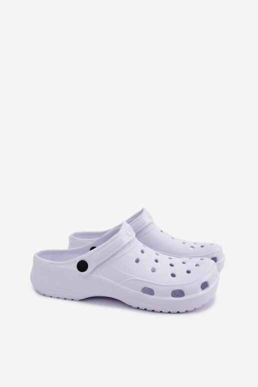 White lightweight men's slippers Adriah