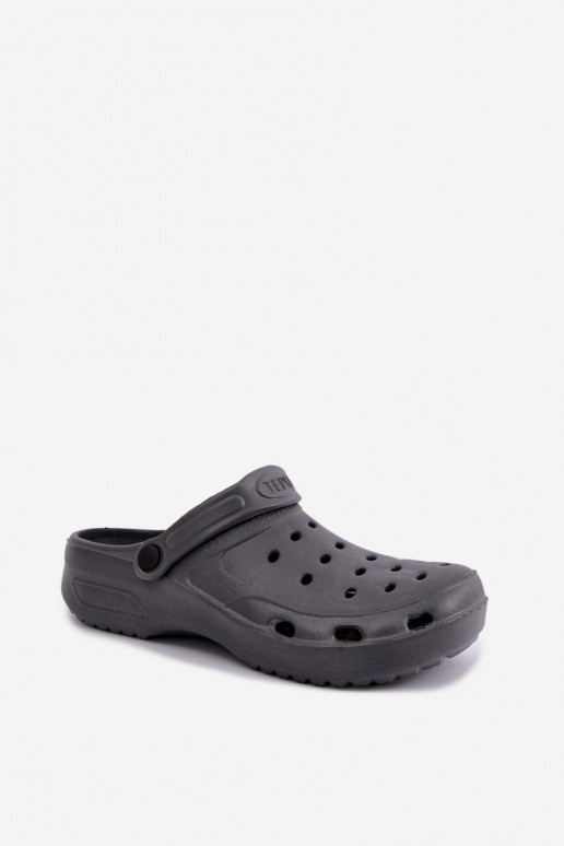 Gray lightweight men's slippers Adriah